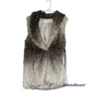 Lady Noiz frisée gray vest size small